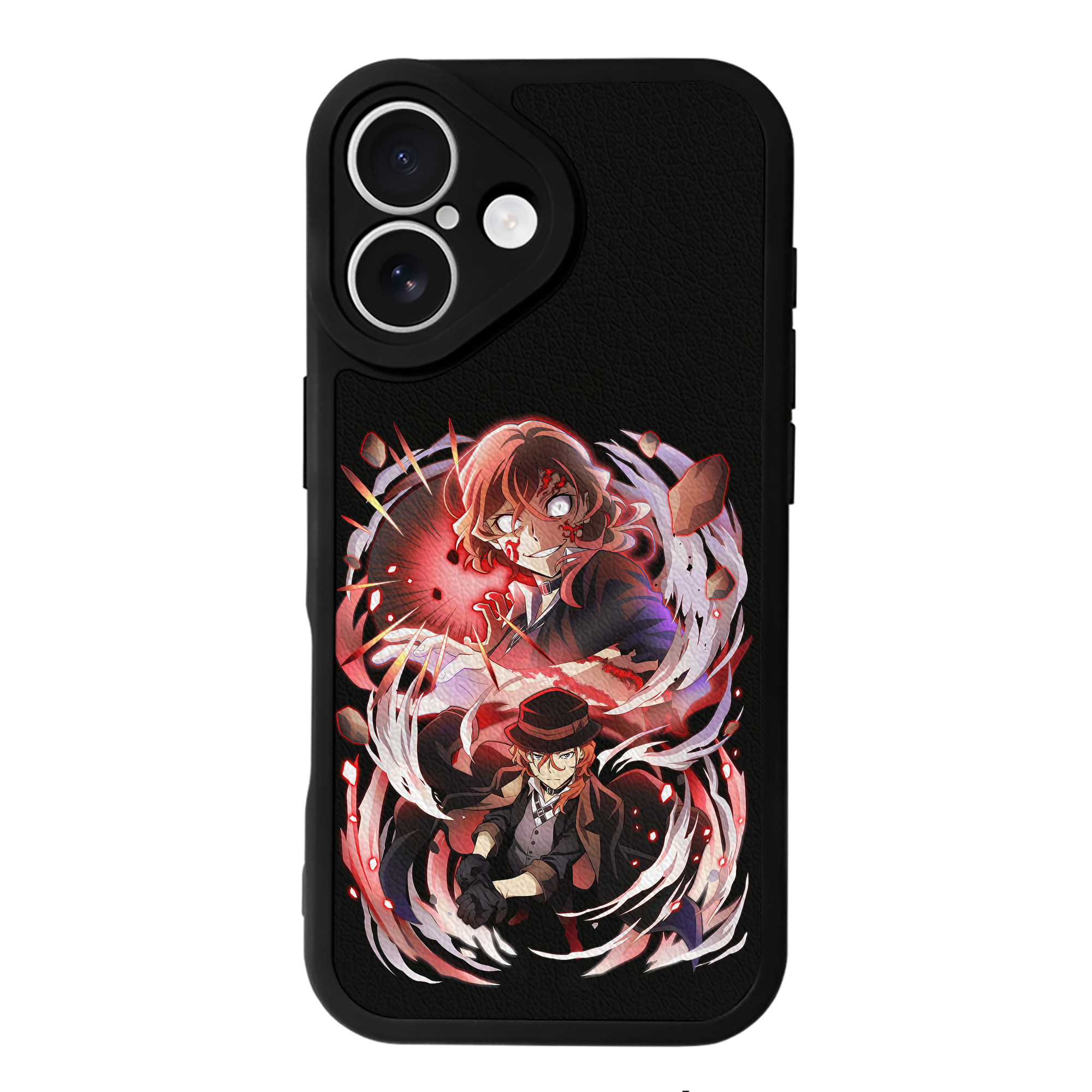 （画像用） 文豪ストレイドッグス Bungo Stray Dogs 【iPhone 16シリーズ対応】シリコンスマホケース（レザー調） 材質：シリコン